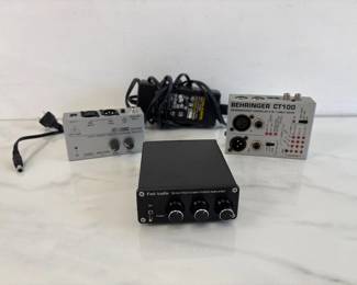 Lot 6410  Fosi Audio TB10A Mini Power Amplifier Behringer CT100 Cable Tester MA 400 Headphone Amplifier Pro Audio Music Recording