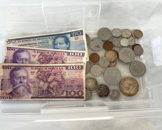 Lot 6421  Foreign Currency  Paper Bills Coins