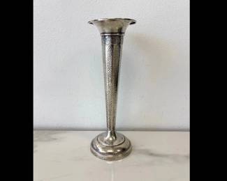 Lot 6610  Weighted Sterling Silver Bud Vase