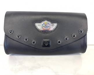 Lot 6098  Harley Davidson 100th Anniv. Leather Windshield Bag