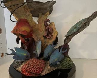"Key Largo Adventure" by Townsend - bronze sculpture 22" x 16" x 19" - on black medal base - 92 lbs. with Certificate of Authenticity