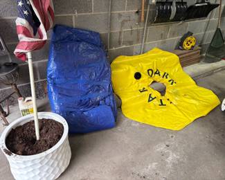Large planner, extra large tarp and inflatable