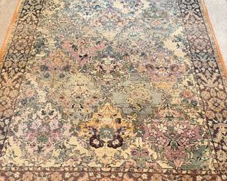 Wool blend rug - approx. 4 x 9 
