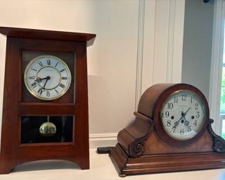Mantle clocks by Ethan Allen
