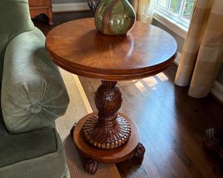 Side pedestal table by Ethan Allen