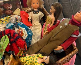Vintage Barbie and Ken, clothes and accessories 