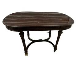 Carved Regency-Style Mahogany Side Table