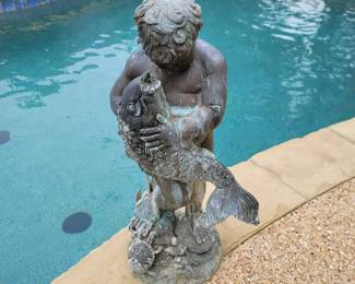 Bronze Garden Fountain Statue