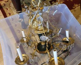 Brass Chandelier from Spain