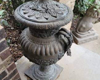 Lidded Bronze Urn