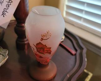 Vintage Emile Galle` Cameo Art Vase