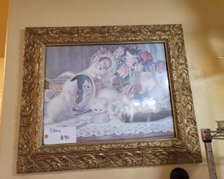 Vintage Victorian-Style Print "The Five Senses"