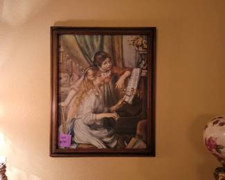 Vintage "Two Girls at the Piano" by Renior