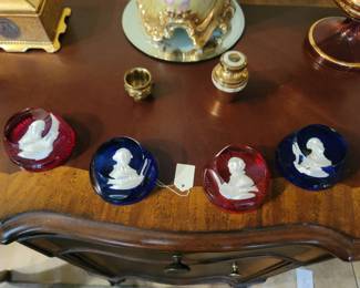 Baccarat Franklin Mint Paper Weights