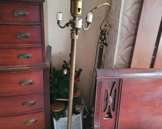 Vintage Brass Floor Lamp