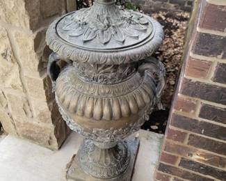 Lidded Bronze Urn