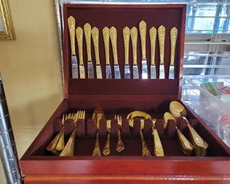 23/24 K Gold Plate Silverware by SBS-Germany