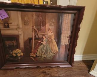 Vintage Lithograph "Harmony" by Gail Frank