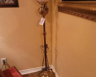 Antique Brass Floor Lamp