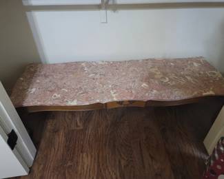Vintage Marble Top Coffee Table