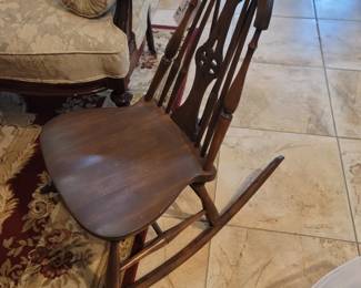 Vintage Windor-Style Rocking Chair