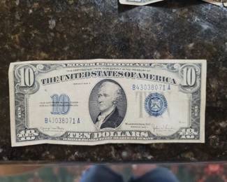 1934 United States $10 Silver Certificate
