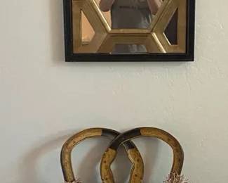 Elaborate Chair, Mirror And Purple Leaf