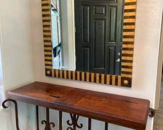 Entrance Table And Large Mirror