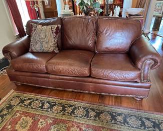 Bradington Young leather sofa