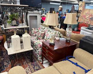 Vintage Furniture and Lamps
