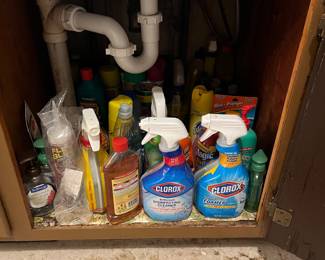 Loads of cleaning supplies 
