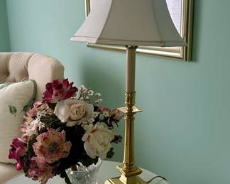 Brass table lamp
