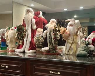 Santa figures. $10.00 to $25.00