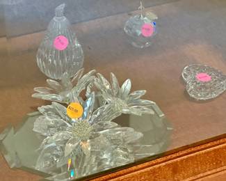 Swarovski Crystal figures. $10.00 to $25.00 each