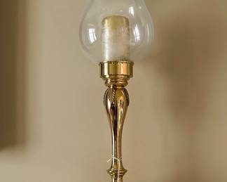Pair of brass candleholders. $150.00 pair