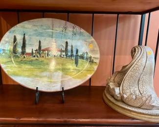 Decorative platter ($25.00) and wall shelf ($25.00)