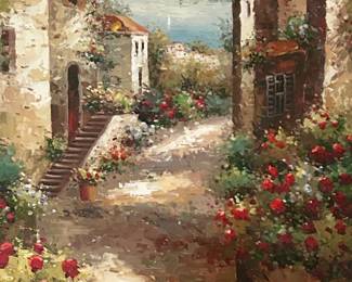 Tuscan oil painting