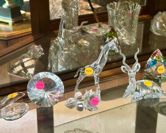 Various Swarovski Crystal figures. $10.00 to $25.00 each