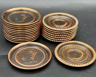LE Mason Metal Coaster Lot