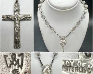 Sterling Silver Rosary Crucifix