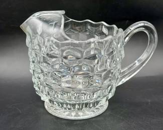 Fostoria American  Clear ice lip jug