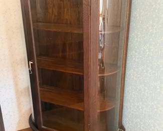 Antique Display Cabinet With Key