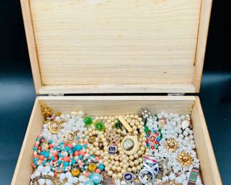 Vintage Jewelry in Jewelry Box