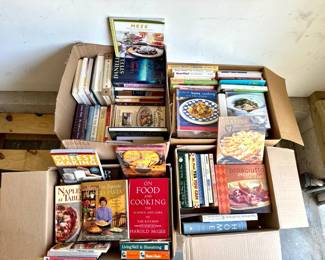 (4) Box Of Cook Books