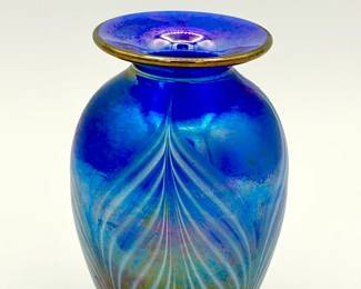 Signed Art Glass Vase
