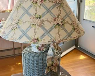 Wicker Base Lamp