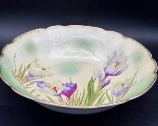 Antique Hand Painted German Bowl
