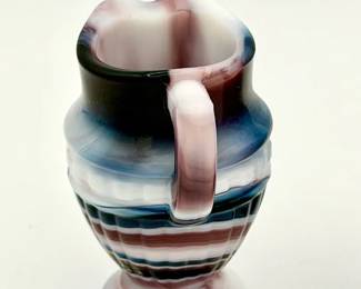handcrafted glass pen holder and paperweight