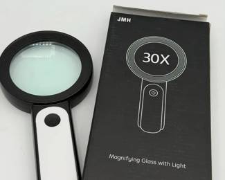 30x Magnifying Glass With Light