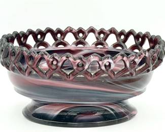 Vintage Imperial Glass Atterbury nest box bowl